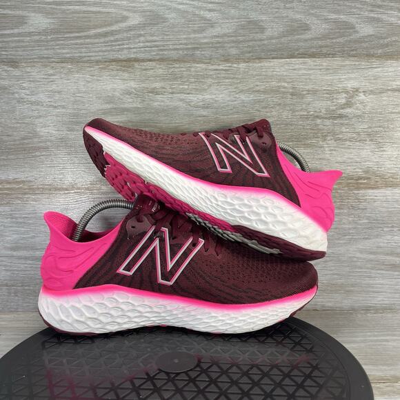 New Balance Women's Running Shoes - Burgundy and Pink - Picture 7 of 8